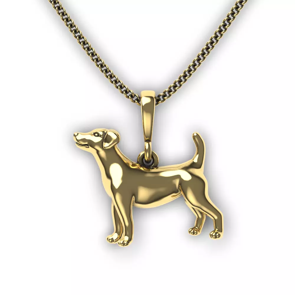Dog Pendant 3D print model_0