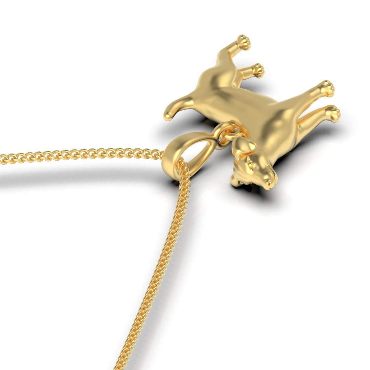Dog Pendant 3D print model_6