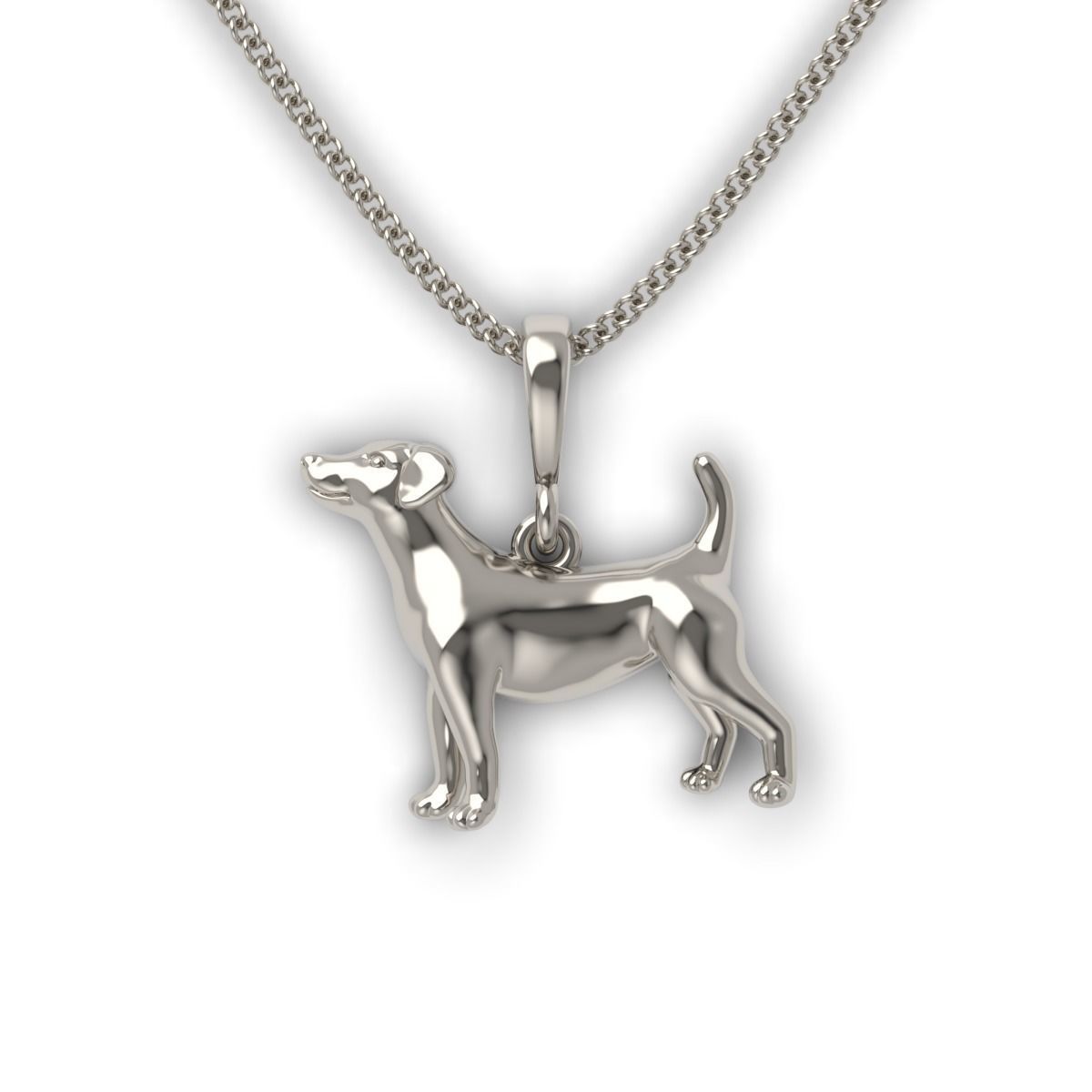 Dog Pendant 3D print model_3