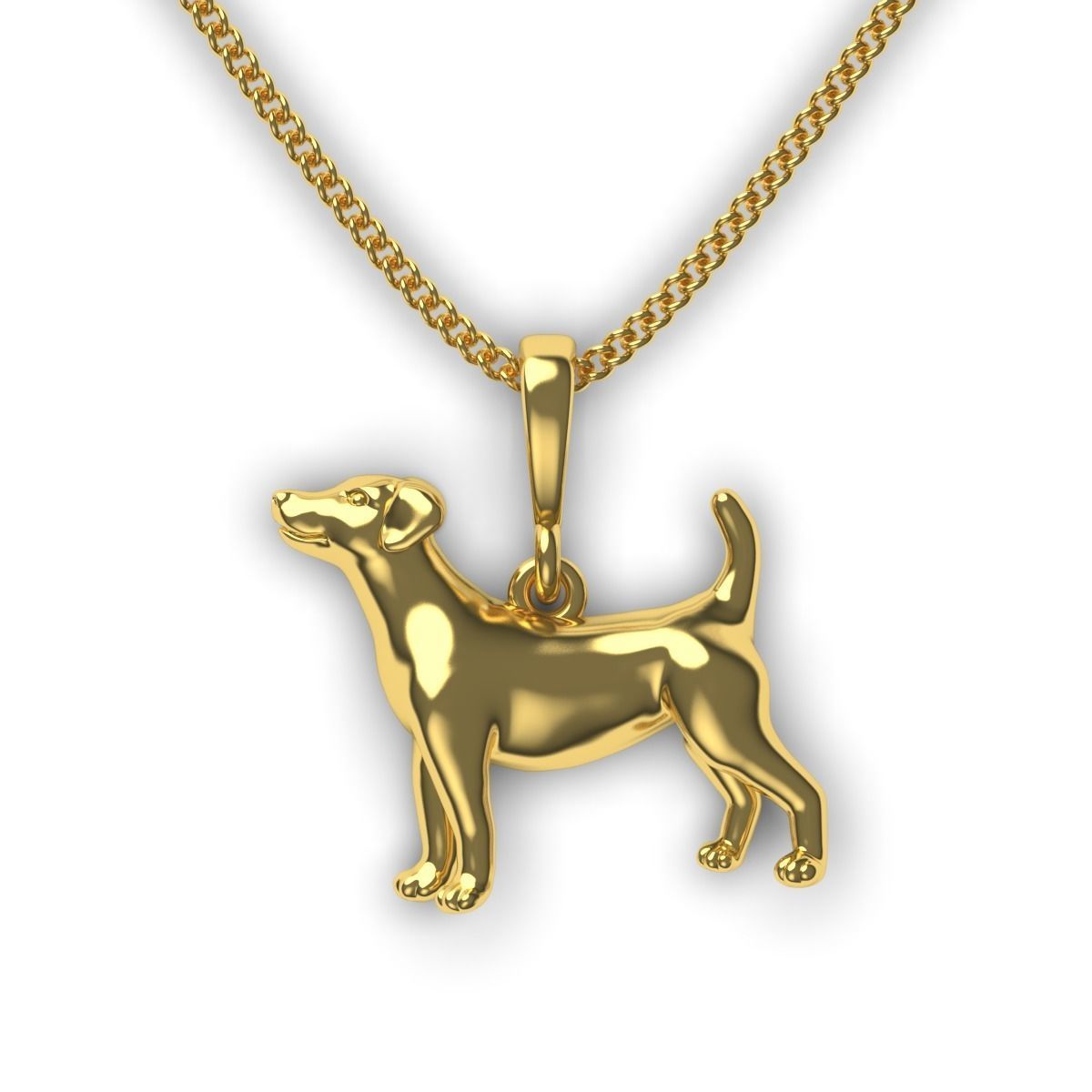 Dog Pendant 3D print model_10