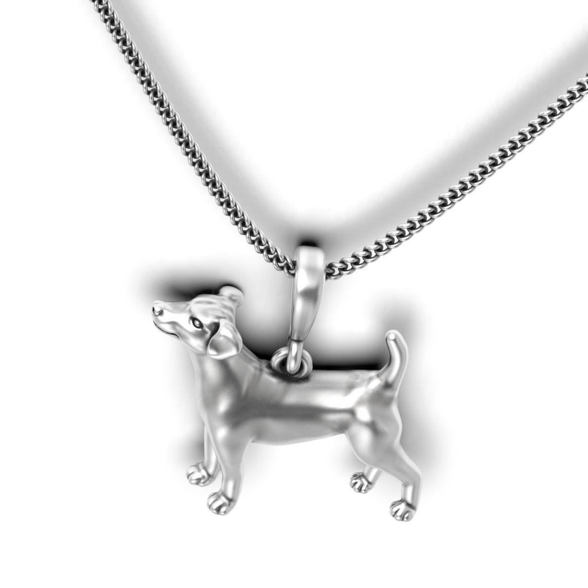 Dog Pendant 3D print model_7