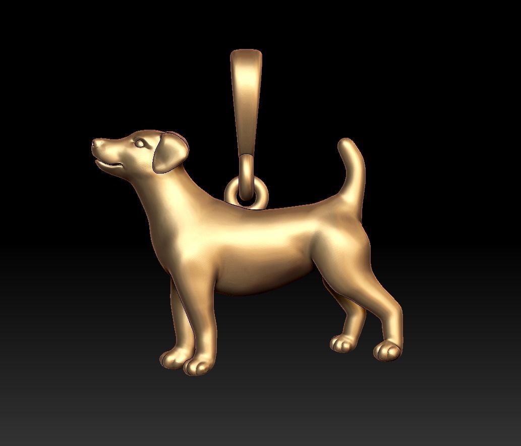 Dog Pendant 3D print model_14