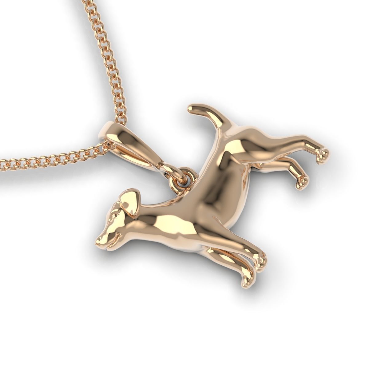 Dog Pendant 3D print model_8