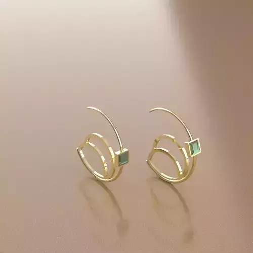 Nar105 square ring in sterling silver