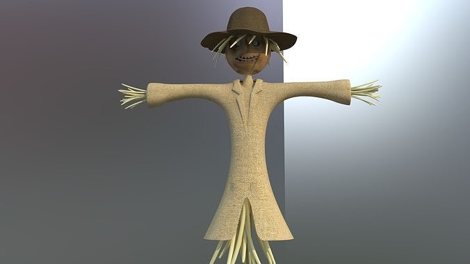 ralling 3d scarecrow 3D model