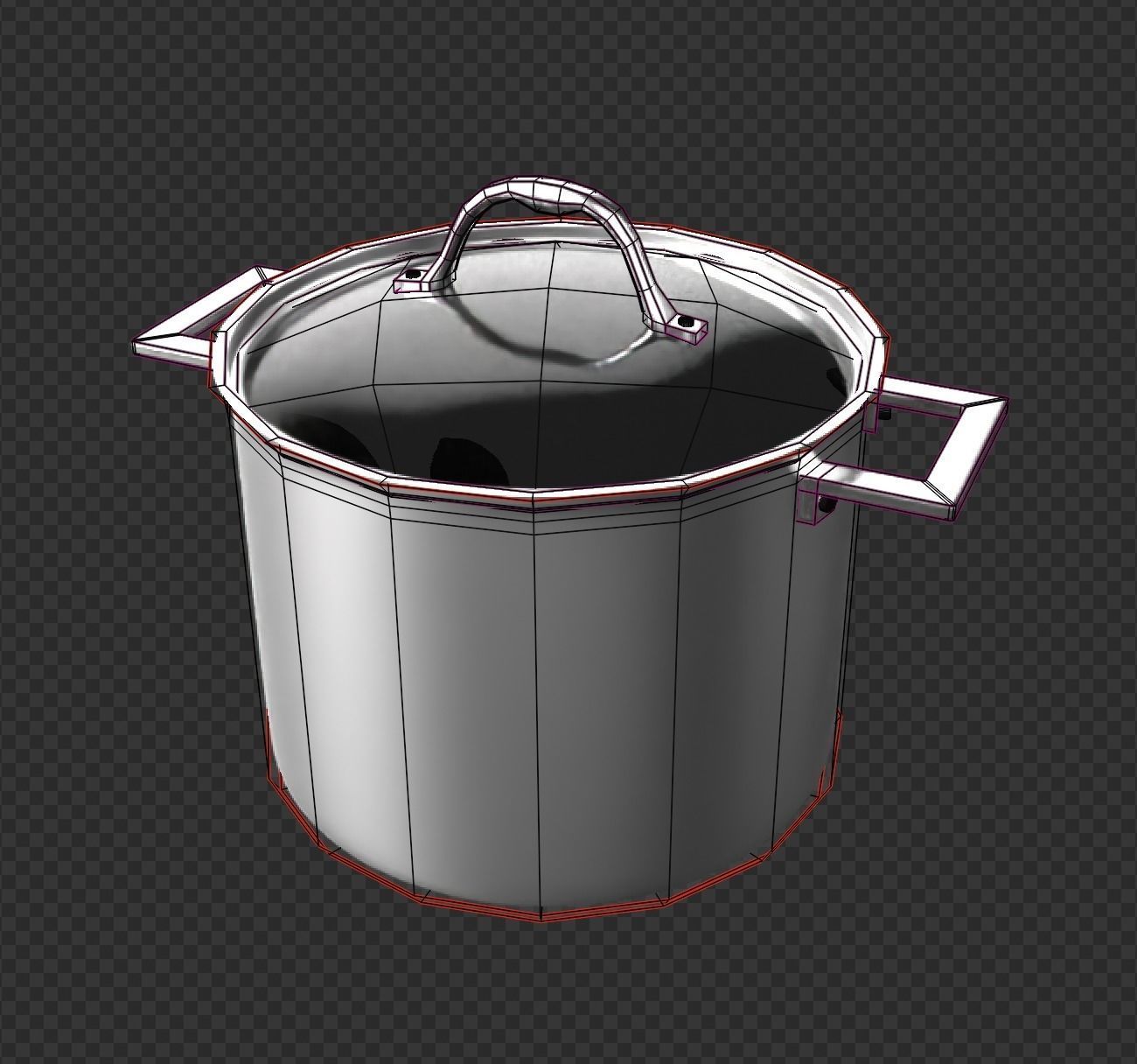 Metal Pot Free 3D model_1