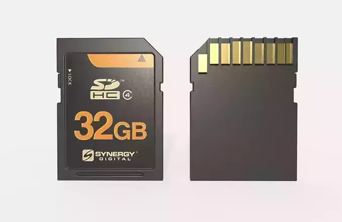 SD Card M004 Low-poly 3D model