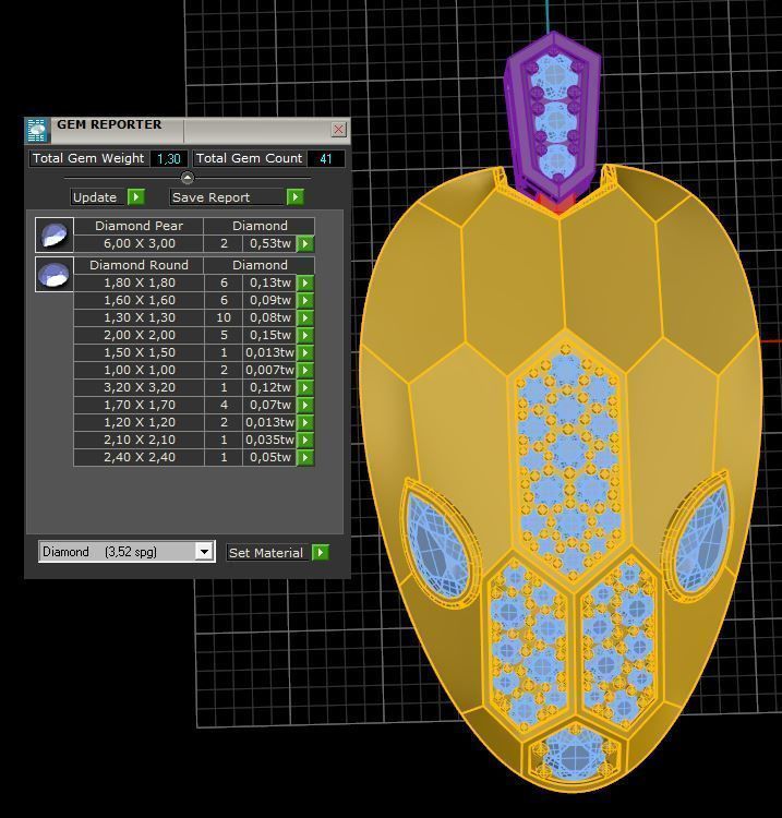 serpenti necklace 3D print model_7