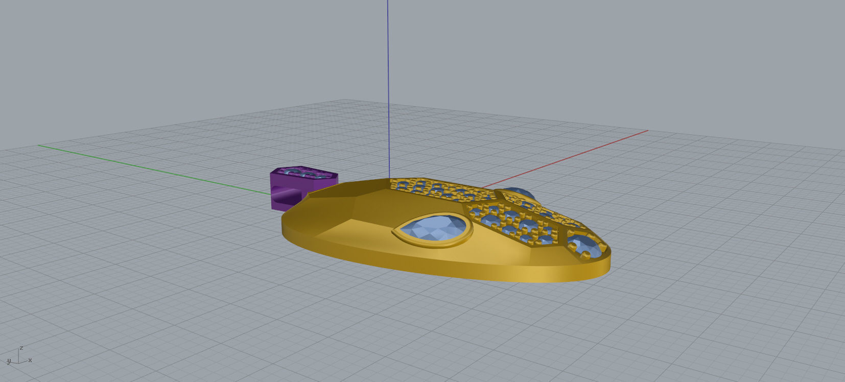 serpenti necklace 3D print model_20