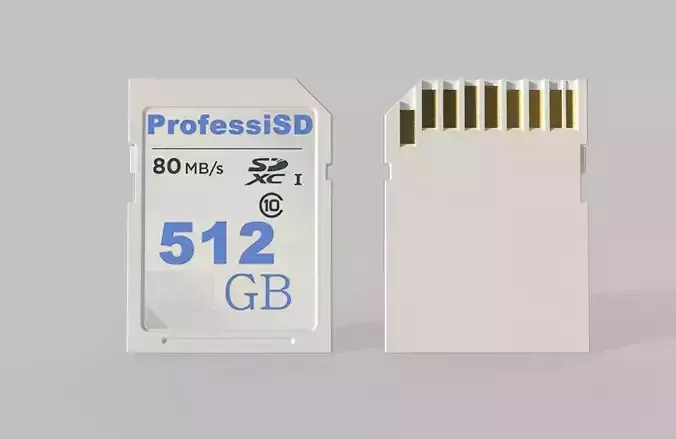 SD Card M005 Low-poly 3D model