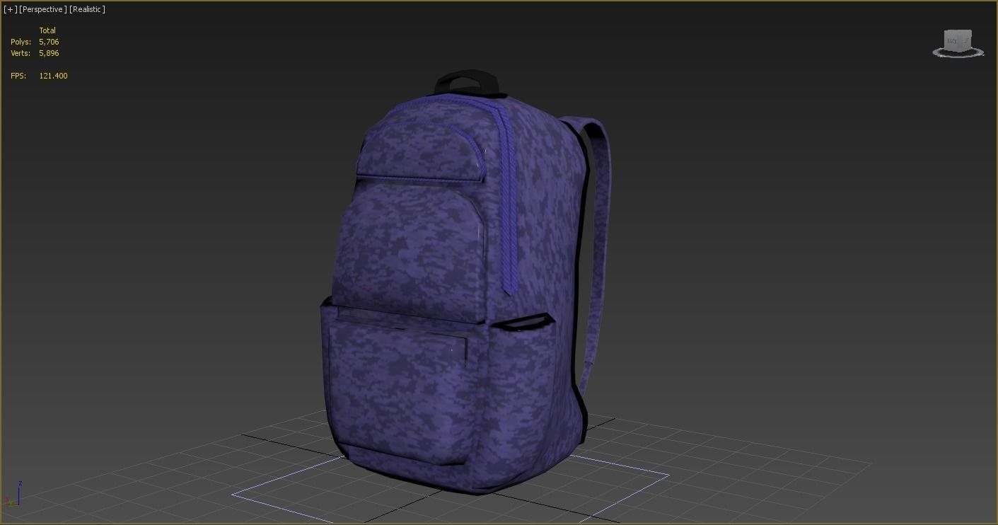 bag 3d model backpack 3D model_3