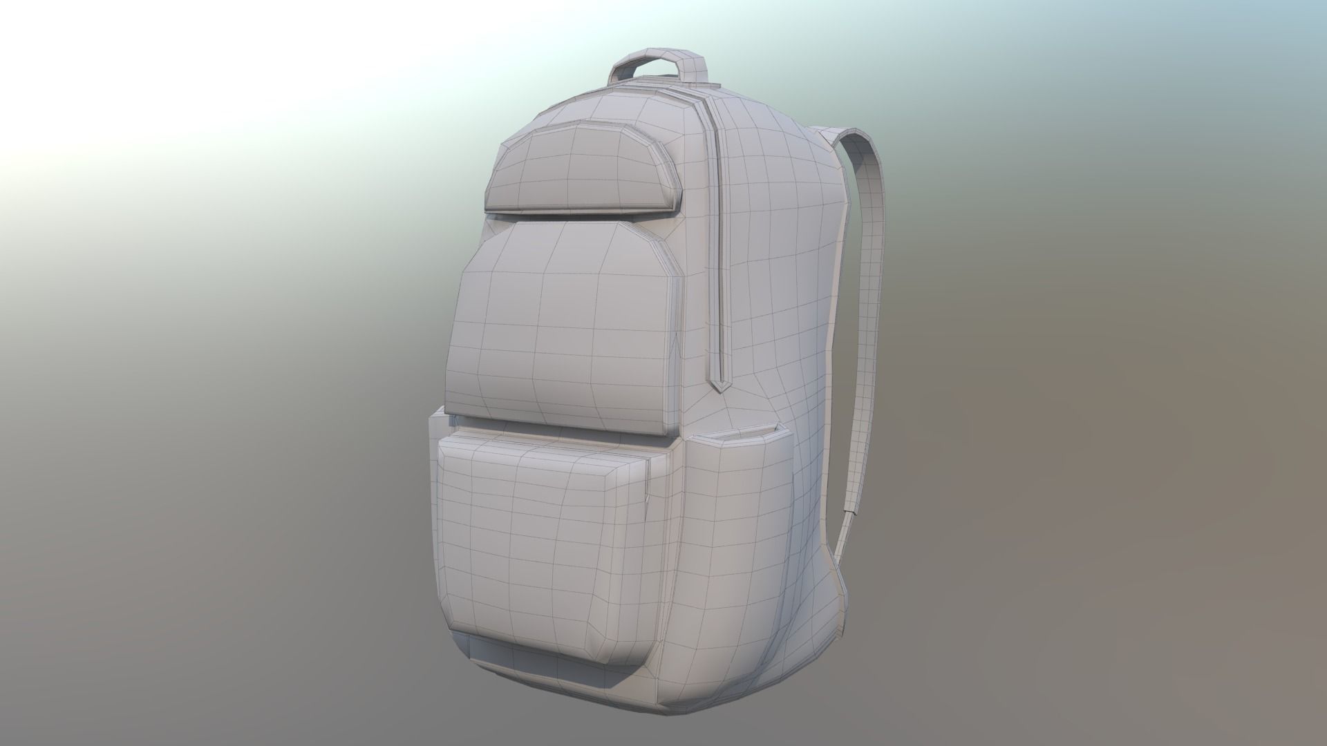 bag 3d model backpack 3D model_4