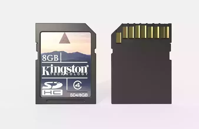 SD Card M006 Low-poly 3D model
