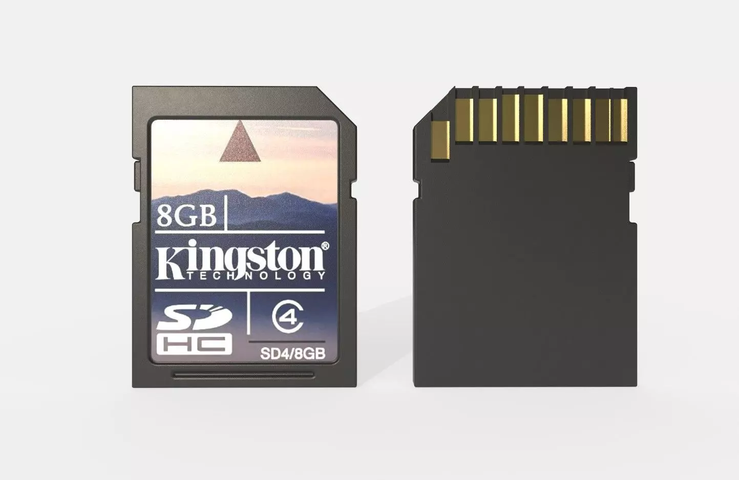 SD Card M006 Low-poly 3D model_0