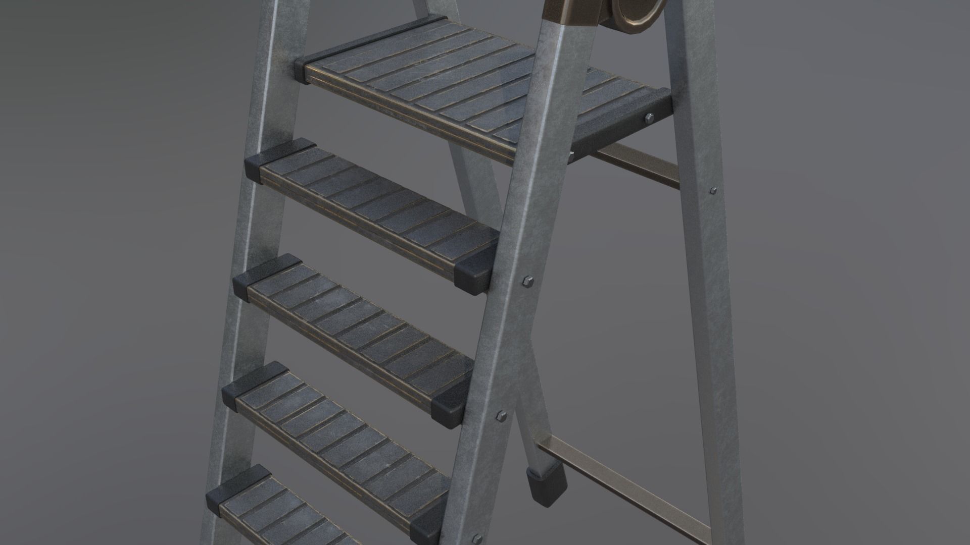 stairs 3d model ladder 3D model_1