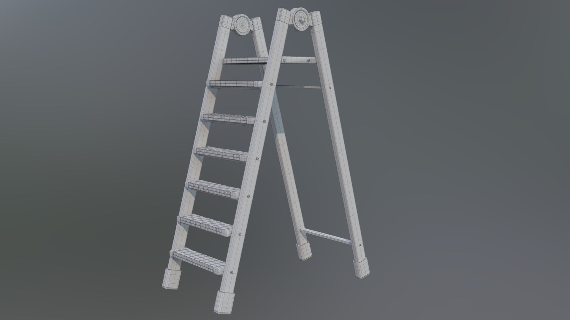 stairs 3d model ladder 3D model_2