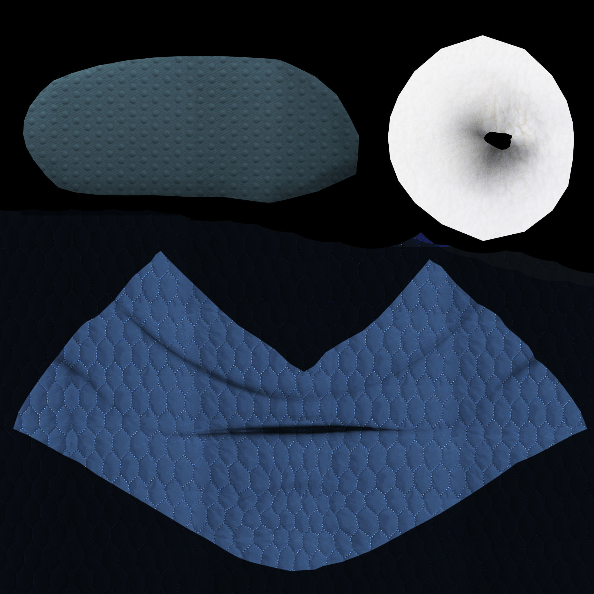 Cosy Boot Slippers Low-poly 3D model_7