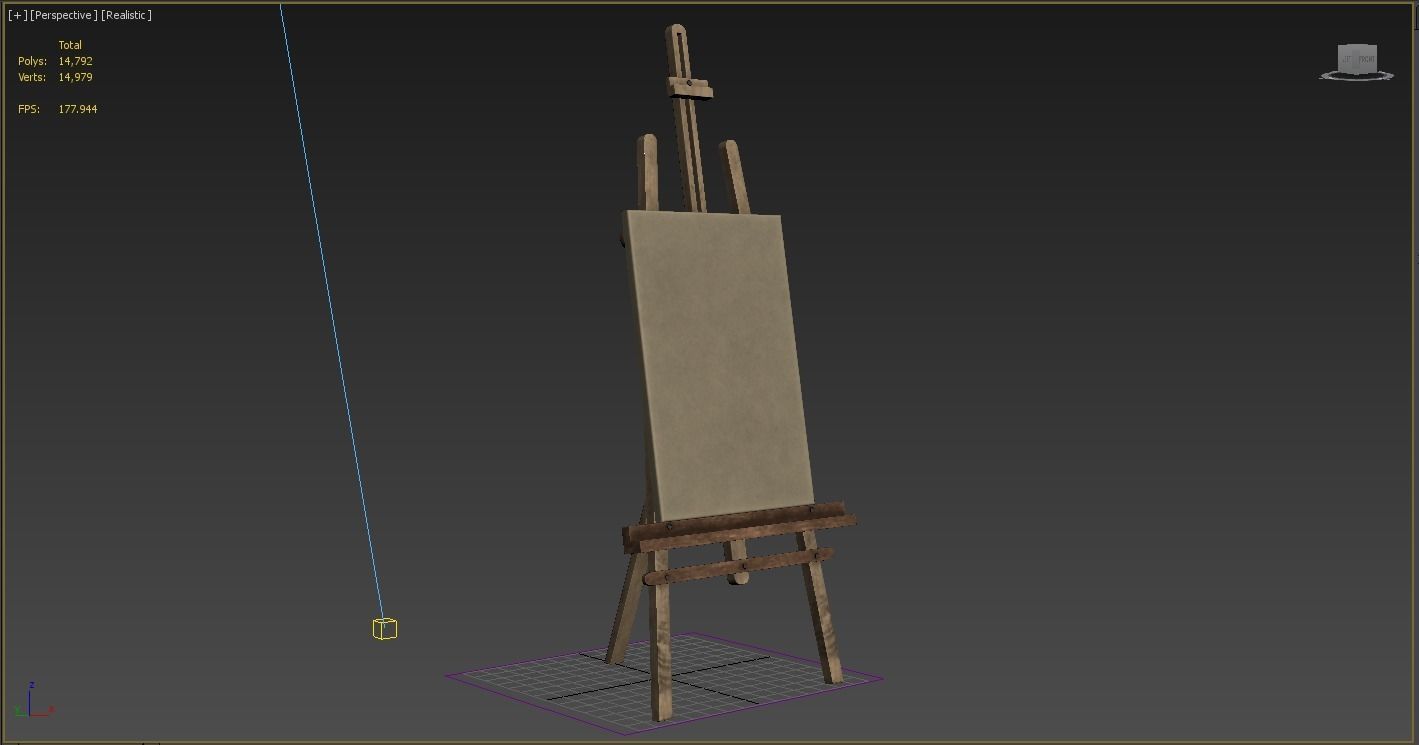 easel 3d model 3D model_4