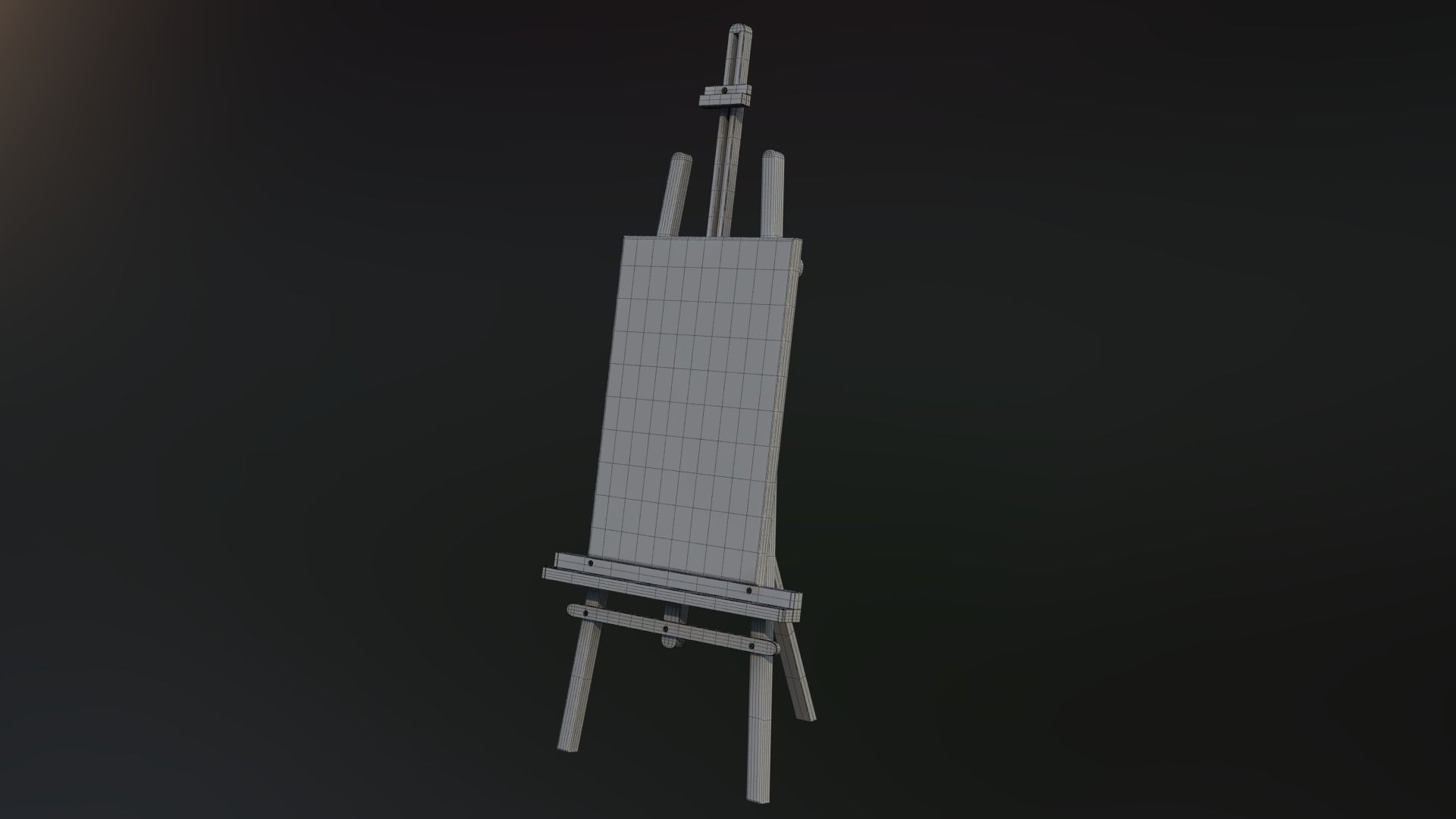 easel 3d model 3D model_3