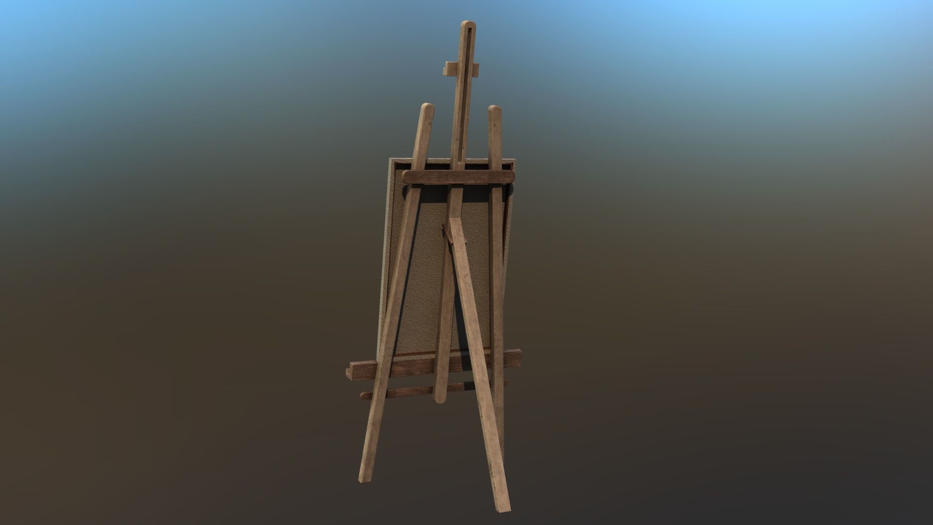 easel 3d model 3D model_2
