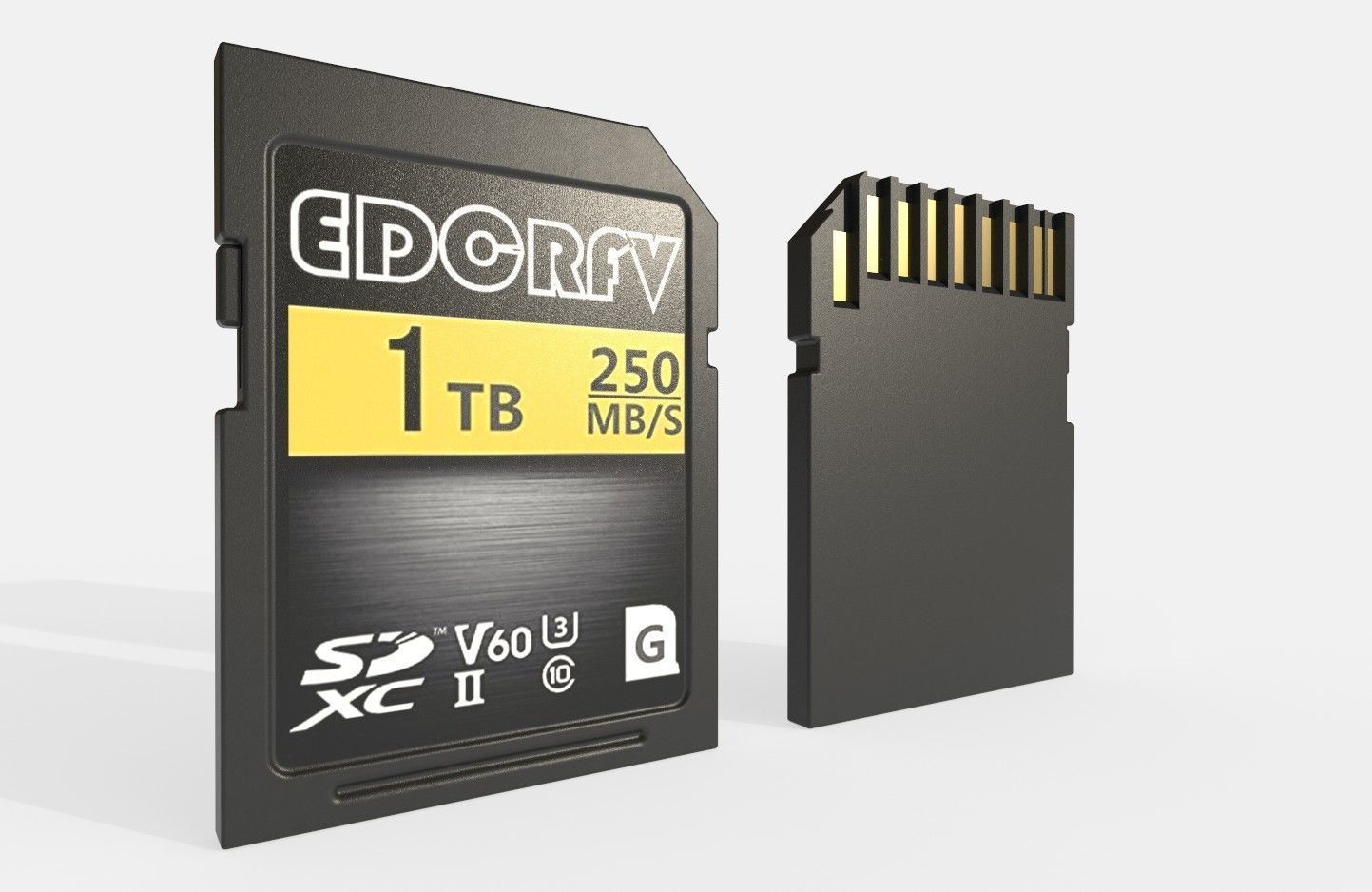 SD Card M007 Low-poly 3D model_1
