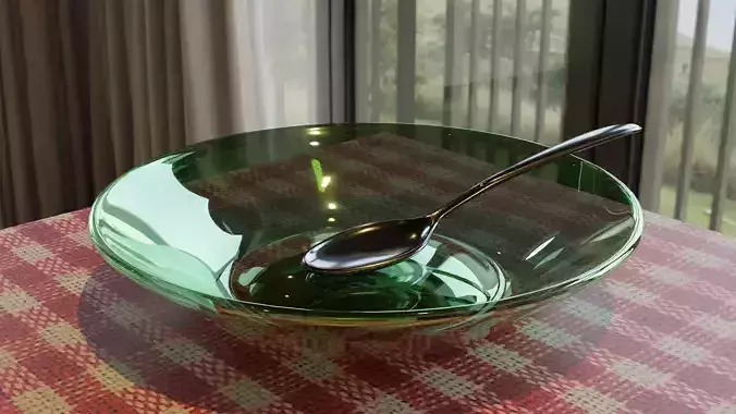 Plate with Spoon