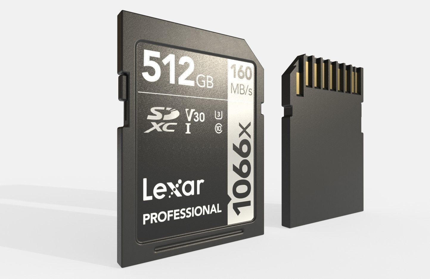 SD Card M009 Low-poly 3D model_1