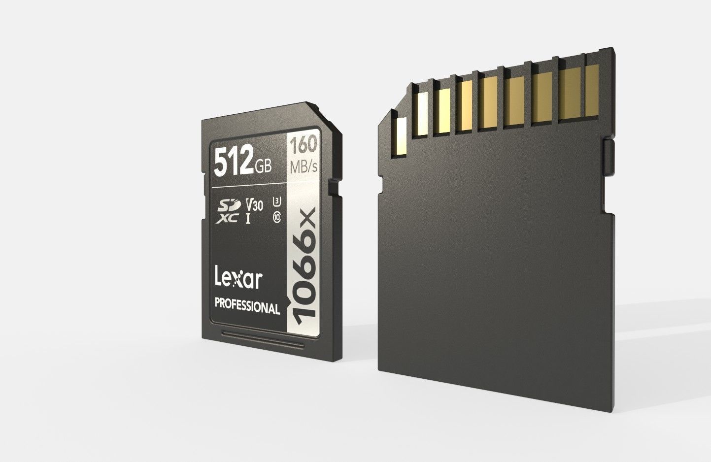 SD Card M009 Low-poly 3D model_2