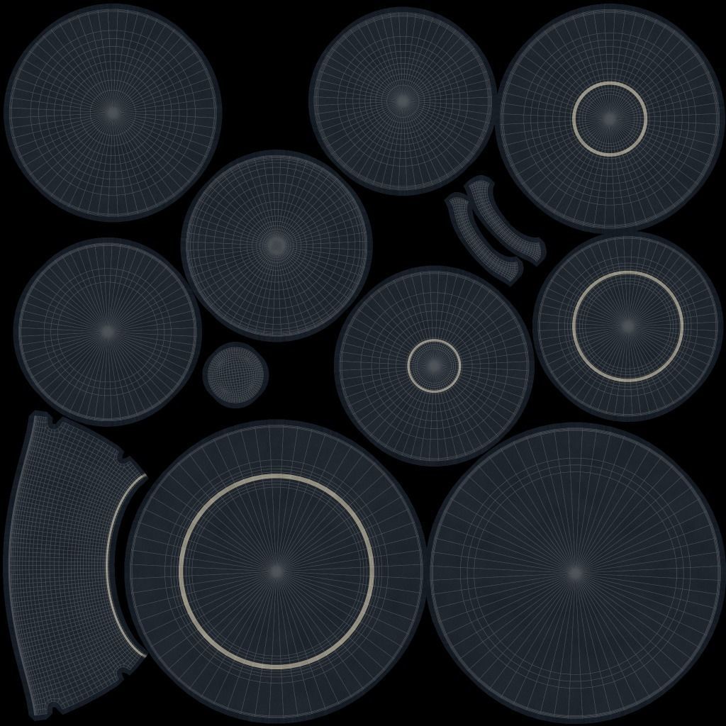 Tableware Set 3D model_11