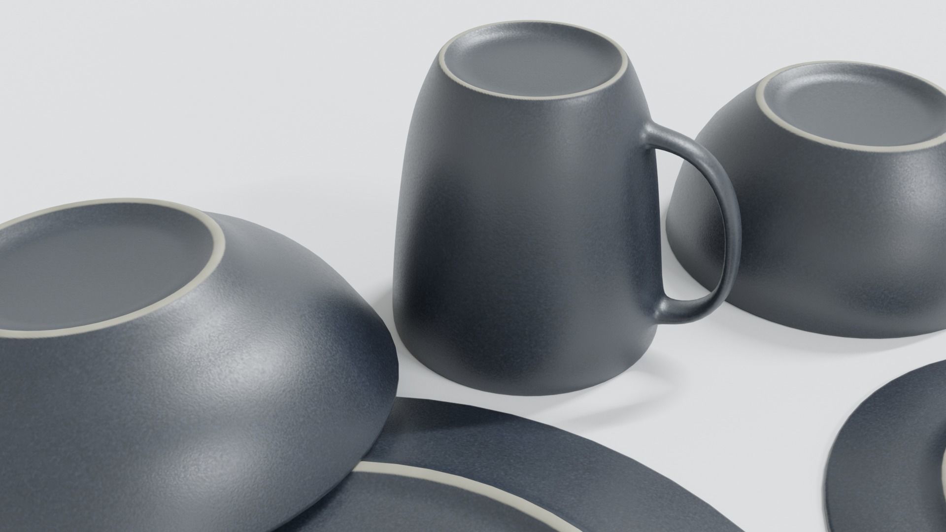 Tableware Set 3D model_2