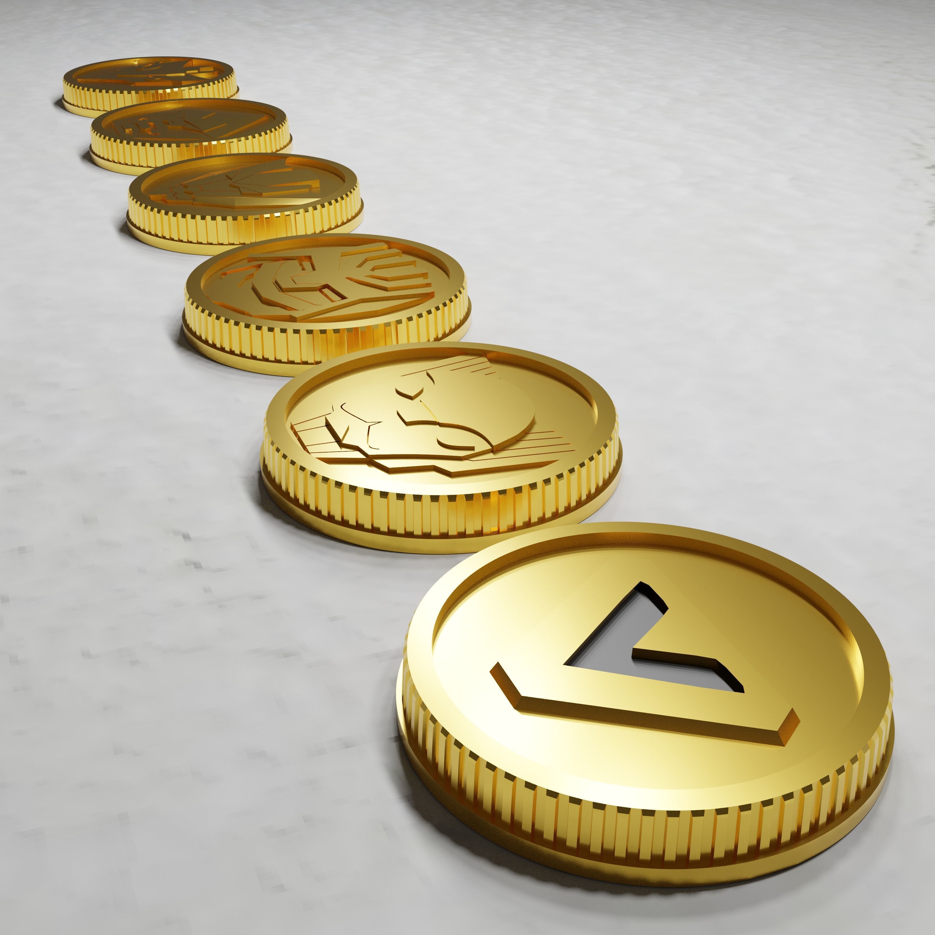 Power Ranges Inspired Lost Galaxy Power coins 3D print model_1
