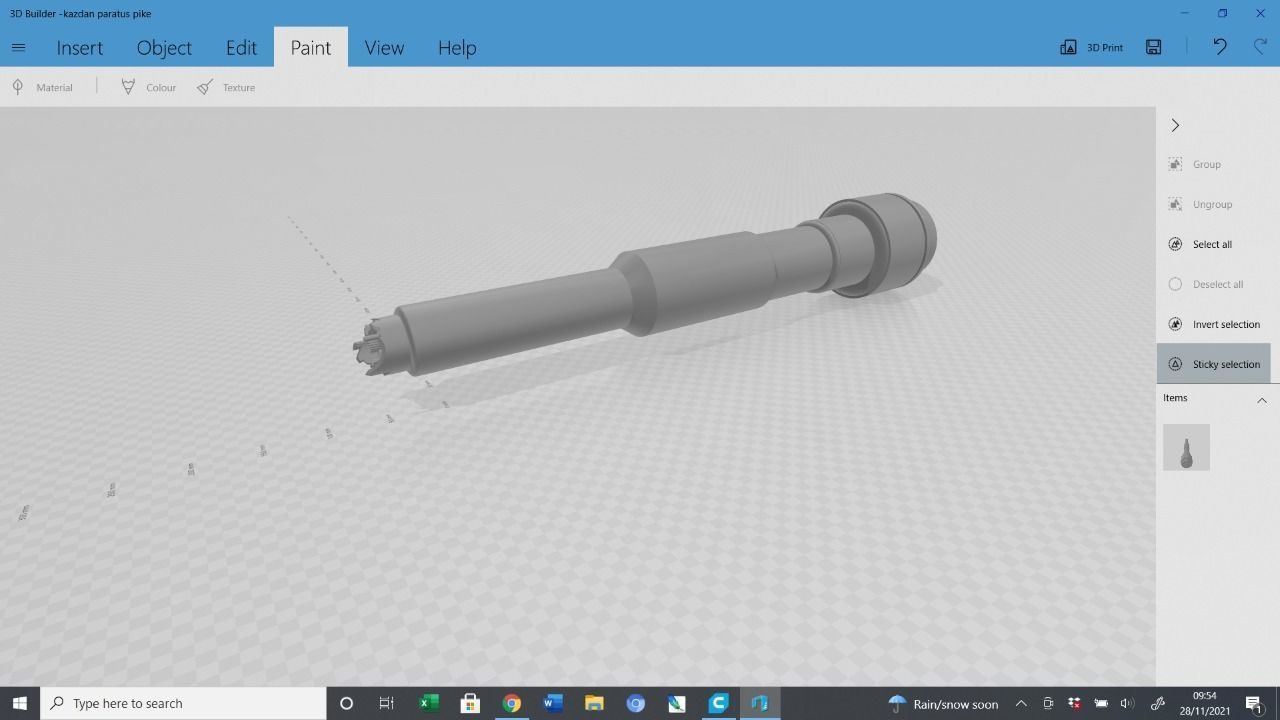 Kazdan Paratus lightsaber and pike  3D print model_3