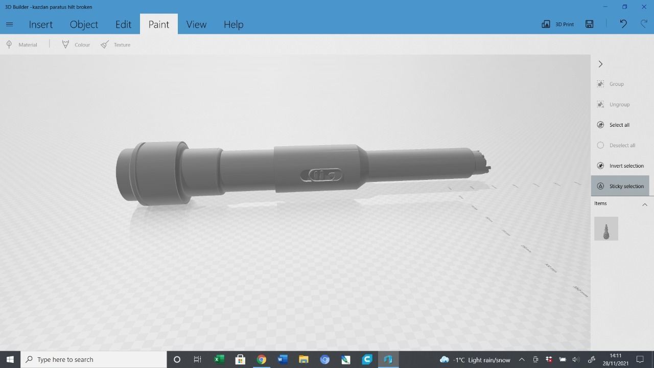 Kazdan Paratus lightsaber and pike  3D print model_5