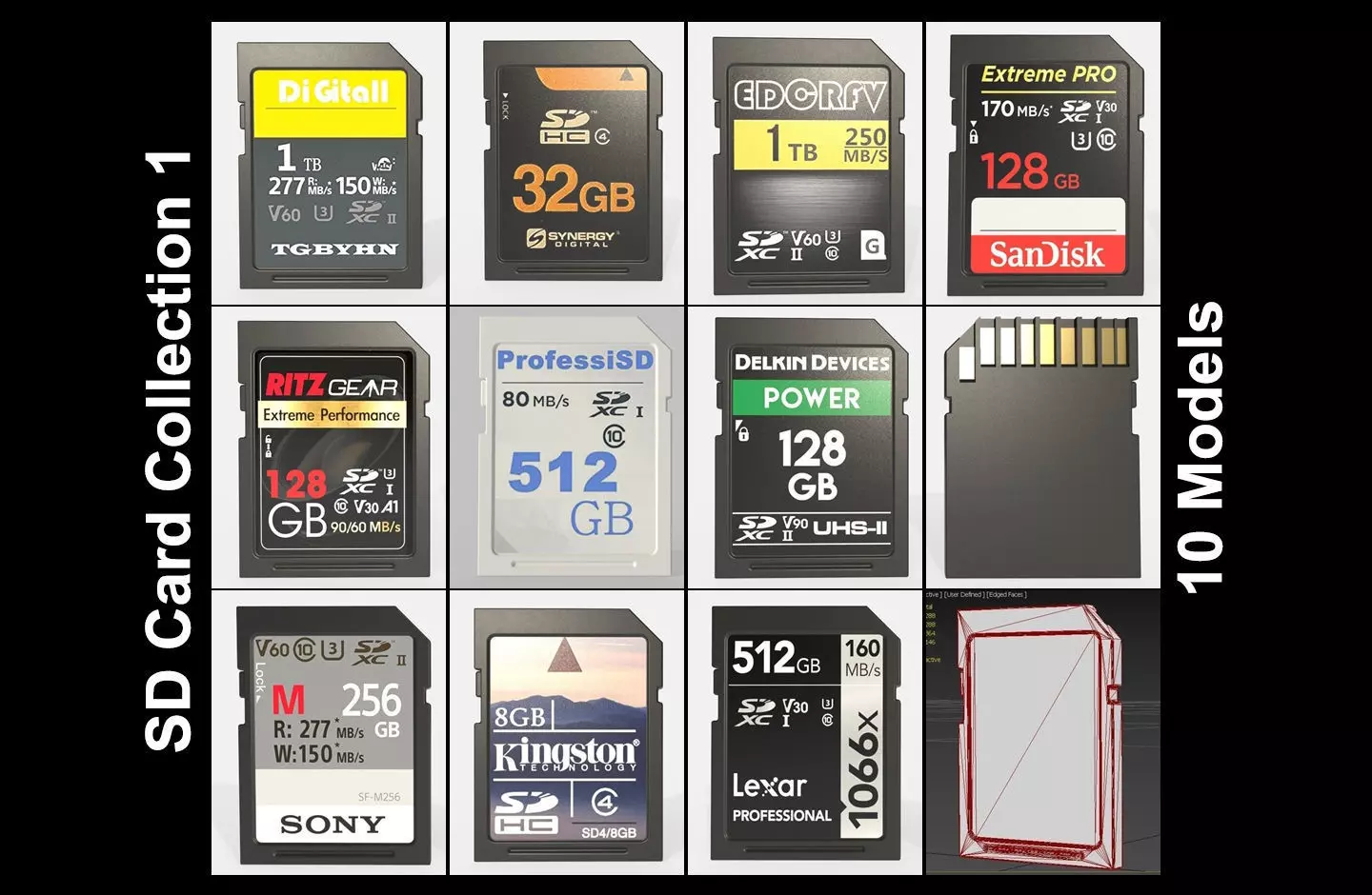 SD Card Model Collection 01 - 10 Models _0