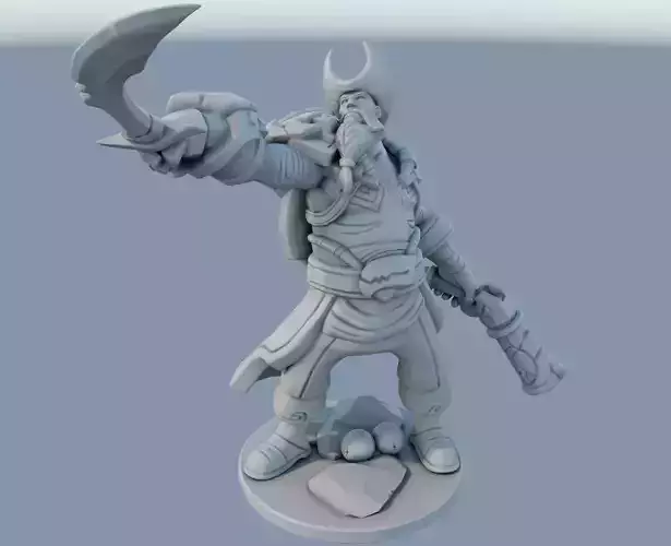 Gangplank League of Legends 3D print model