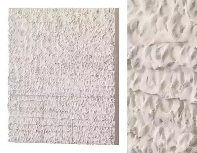 Abstract plaster painting