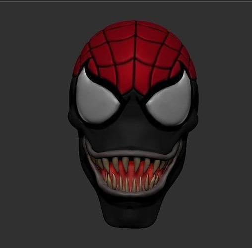 Spider-Carnage Animated headsculpt for ML figure 3D print model