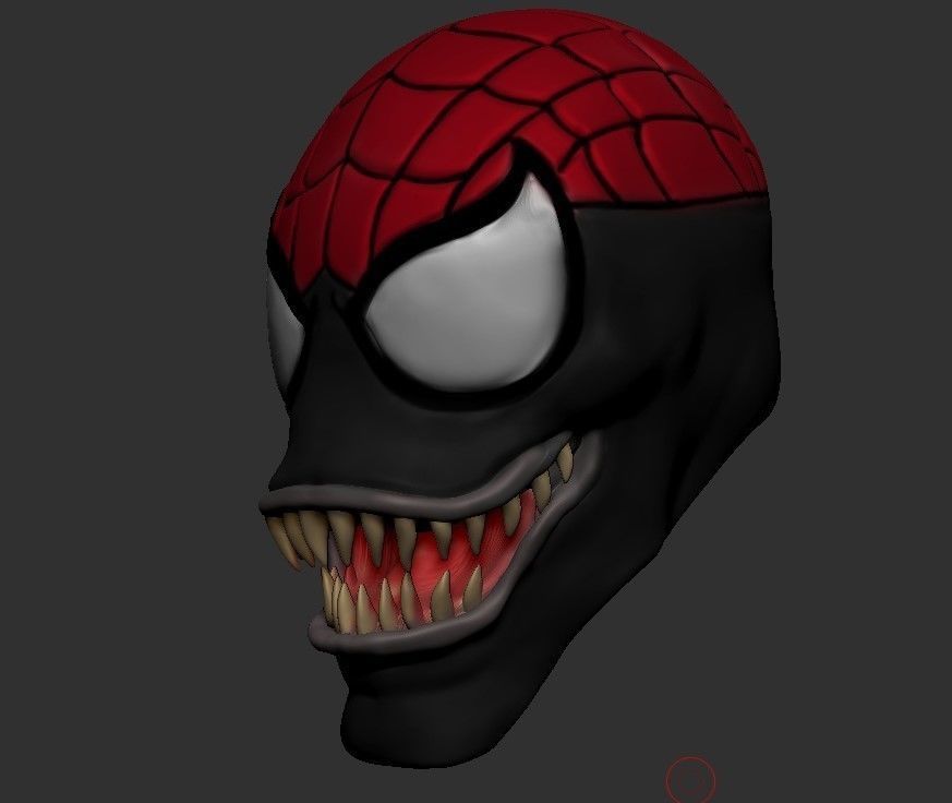 Spider-Carnage Animated headsculpt for ML figure 3D print model_1