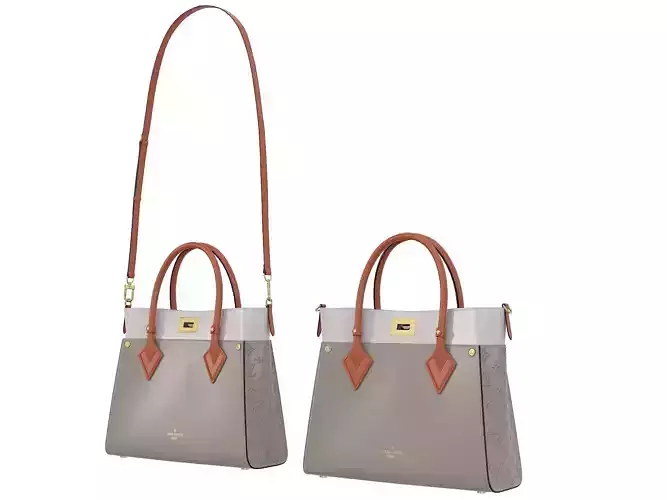 Louis Vuitton On My Side MM Bag Galet Low-poly 3D model