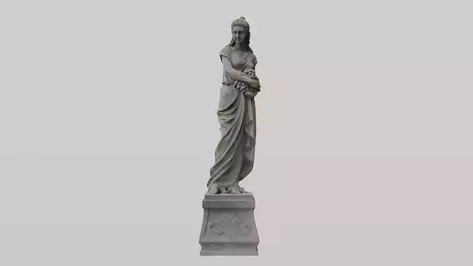 Ancient female statue 3D model