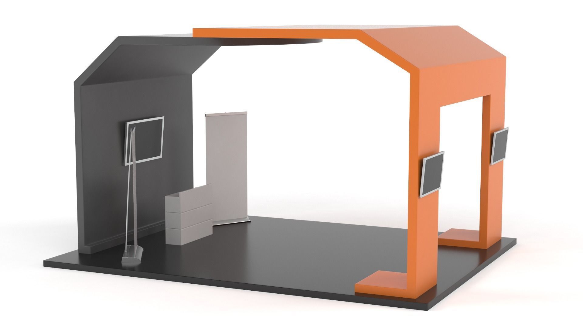 Exhibition Stand Design 3D model_6