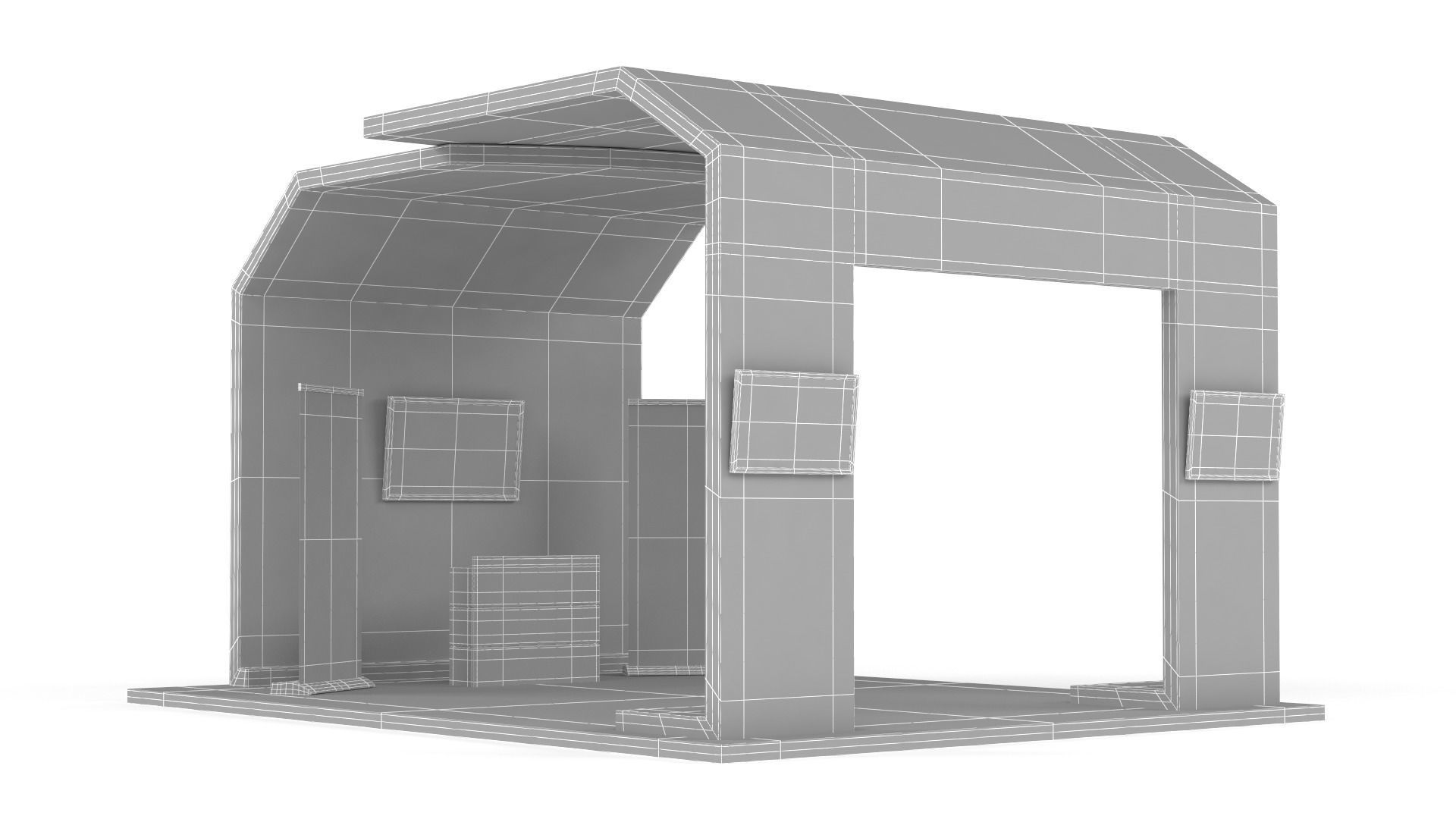 Exhibition Stand Design 3D model_7
