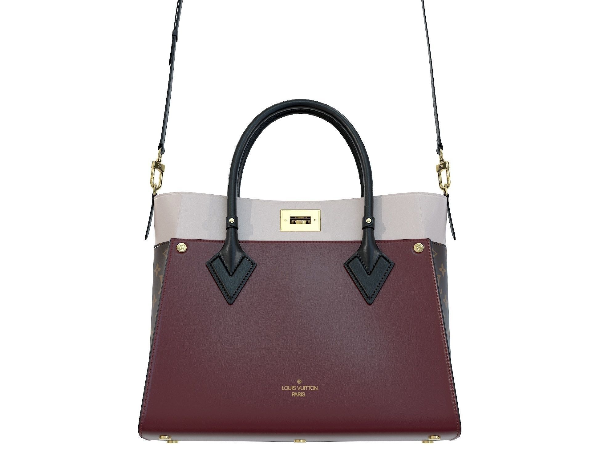 Louis Vuitton On My Side MM Bag 3D Model Collection_17