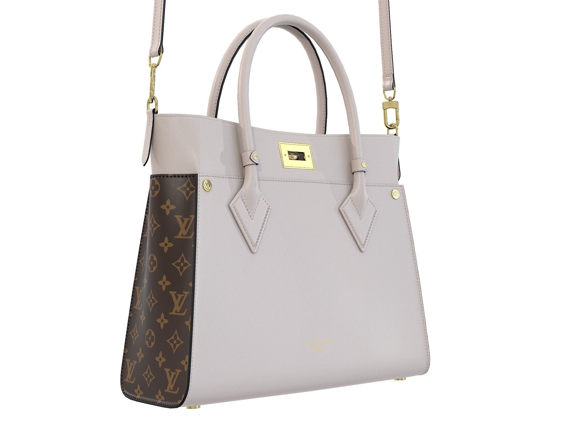 Louis Vuitton On My Side MM Bag 3D Model Collection_21