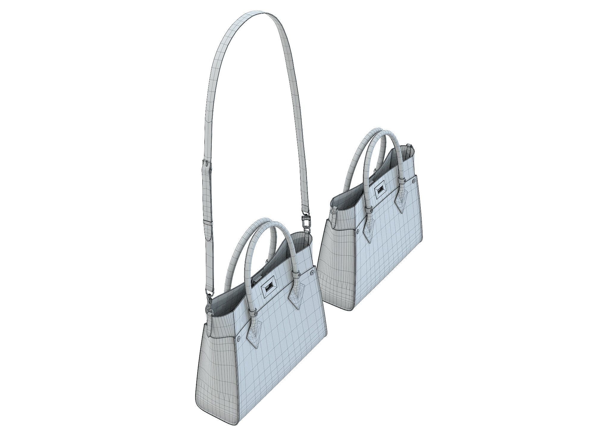 Louis Vuitton On My Side MM Bag 3D Model Collection_23