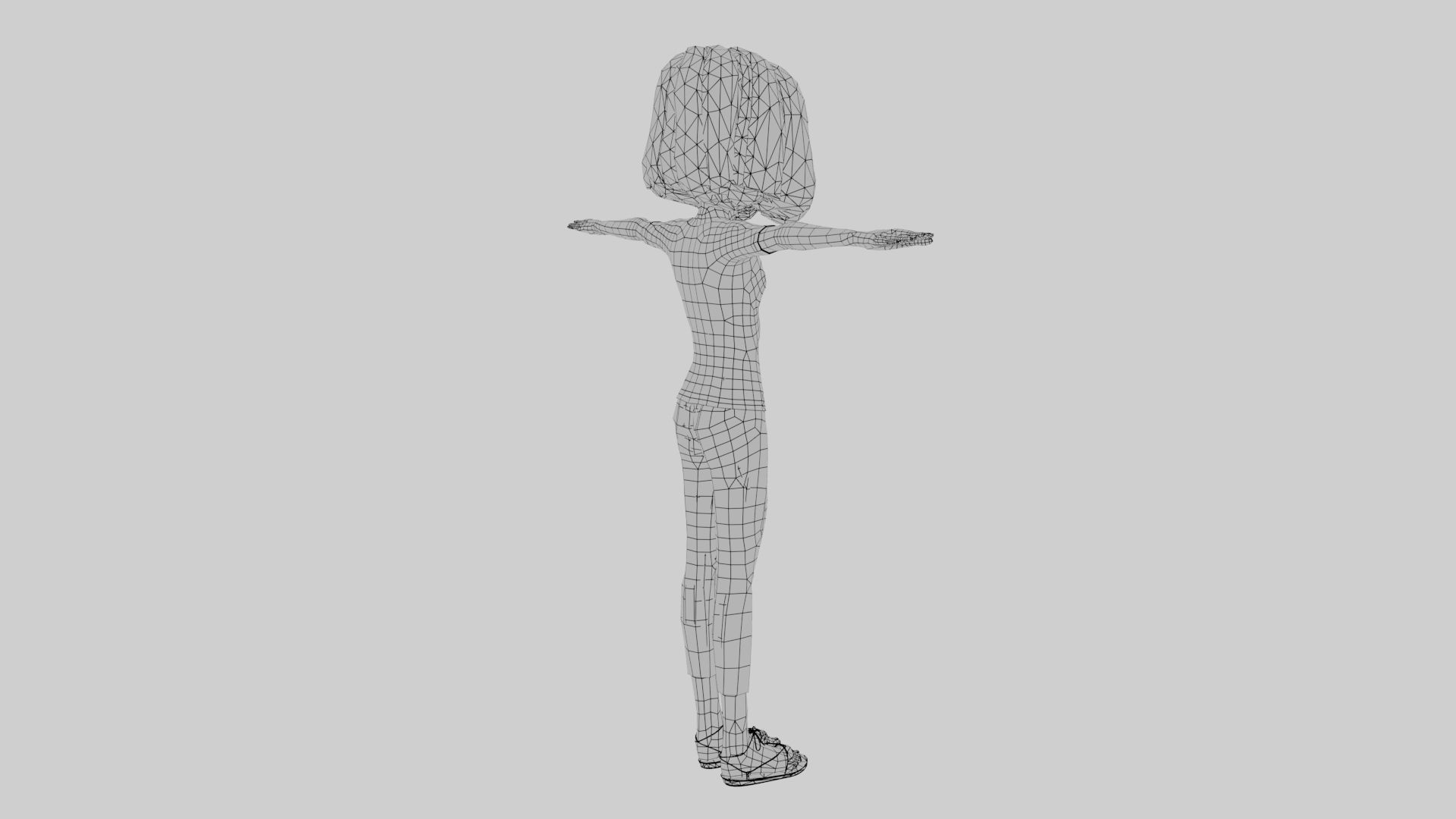 Cartoon Girl Full Rigged 3D Model 3D model_19