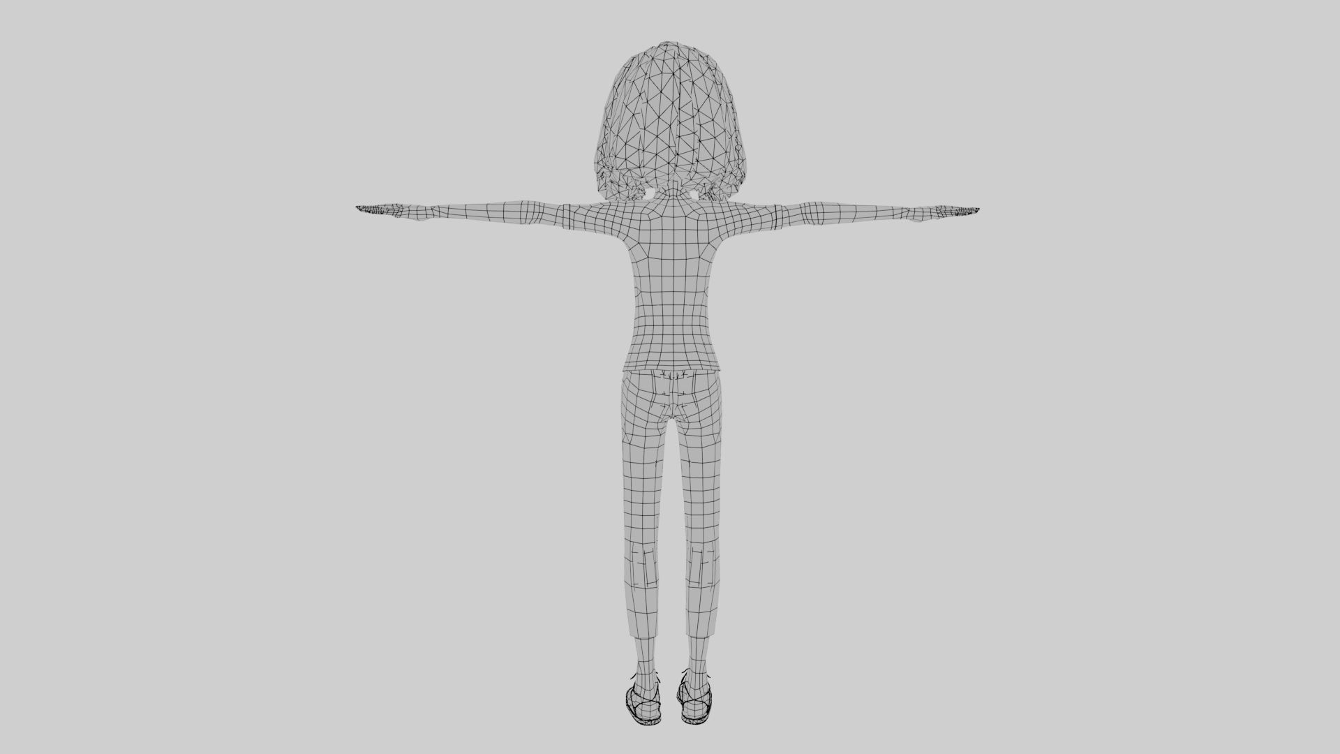 Cartoon Girl Full Rigged 3D Model 3D model_18