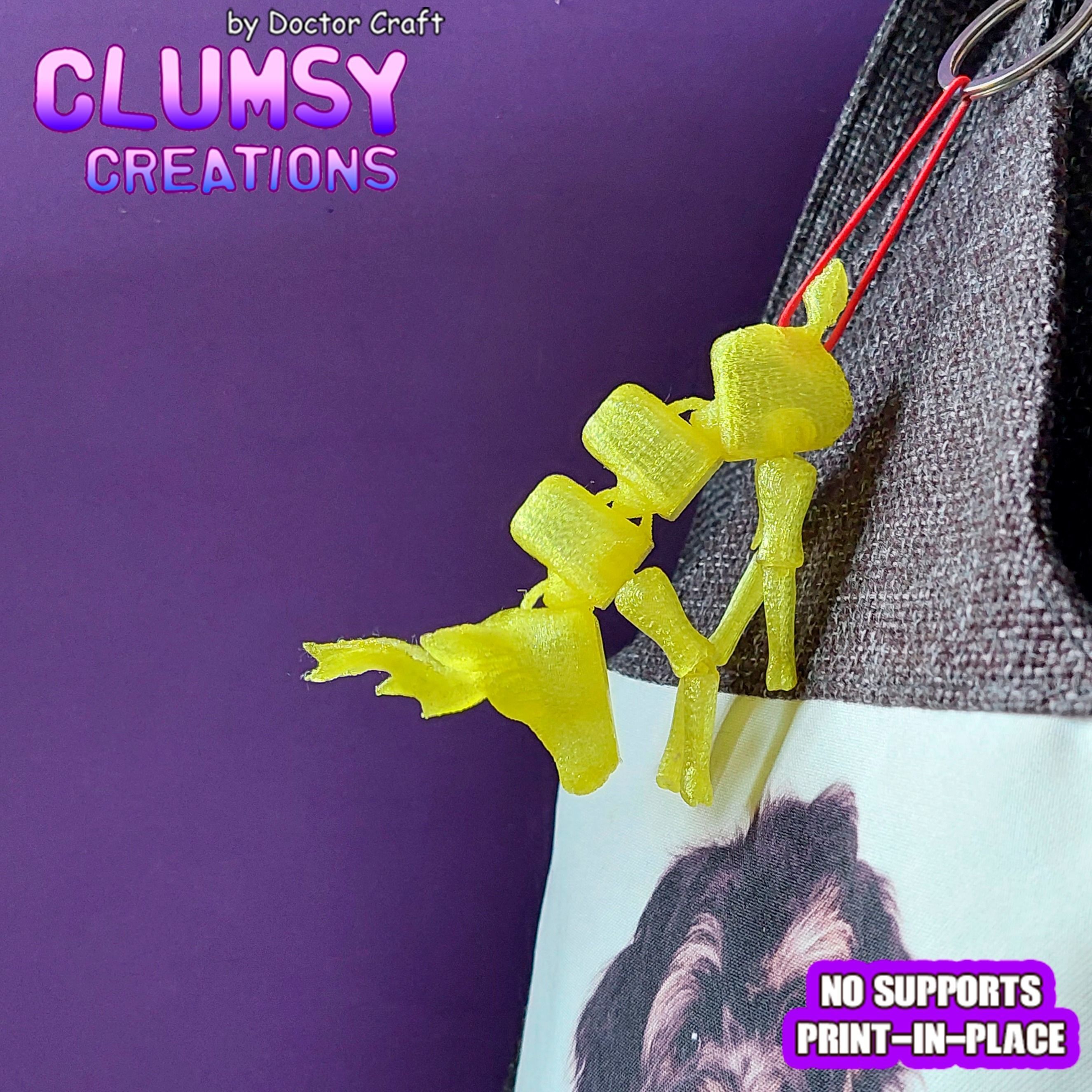 CLUMSY DEER TRINKET FLEXI 3D print model_4