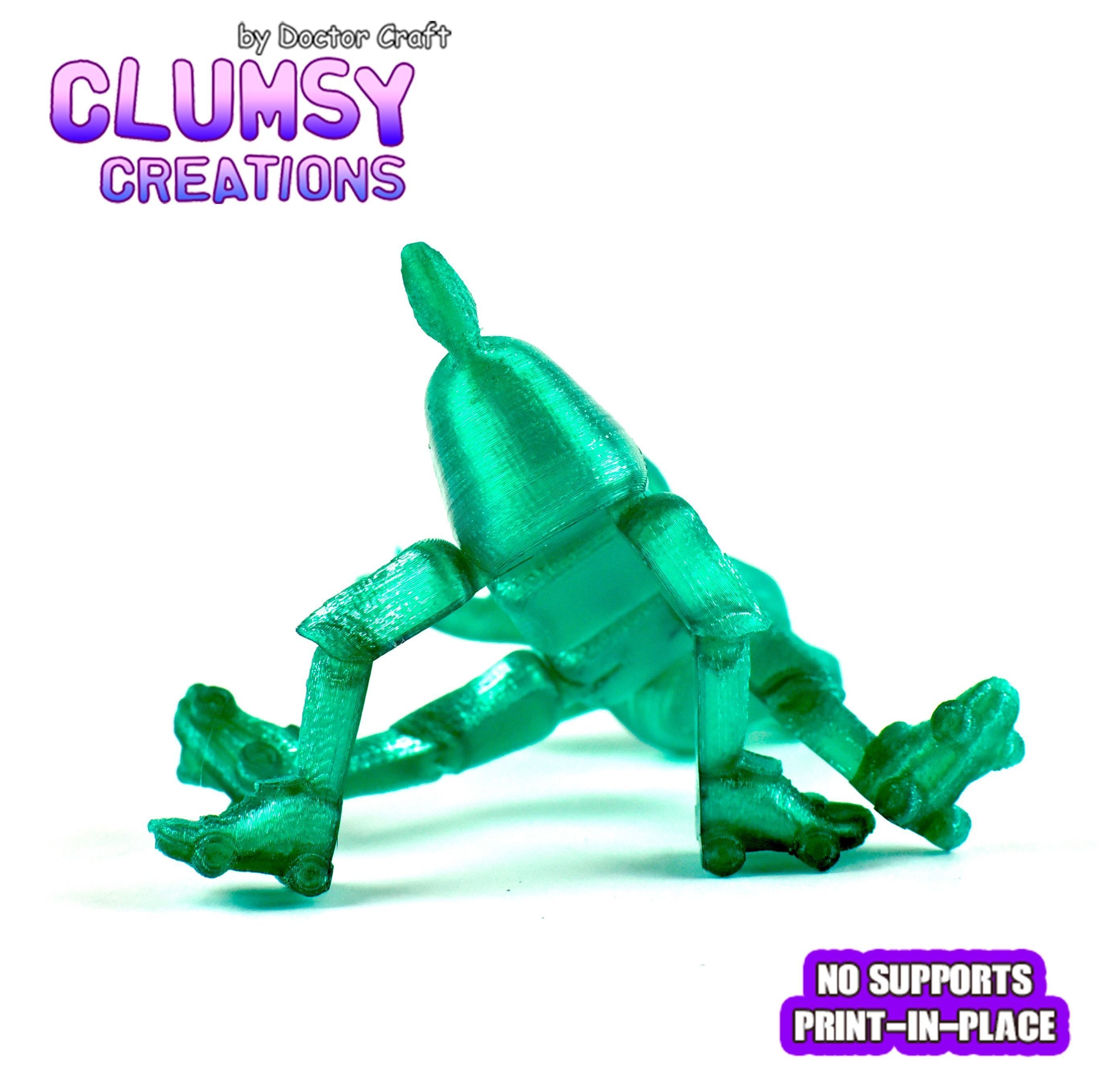 CLUMSY DEER TRINKET FLEXI 3D print model_2