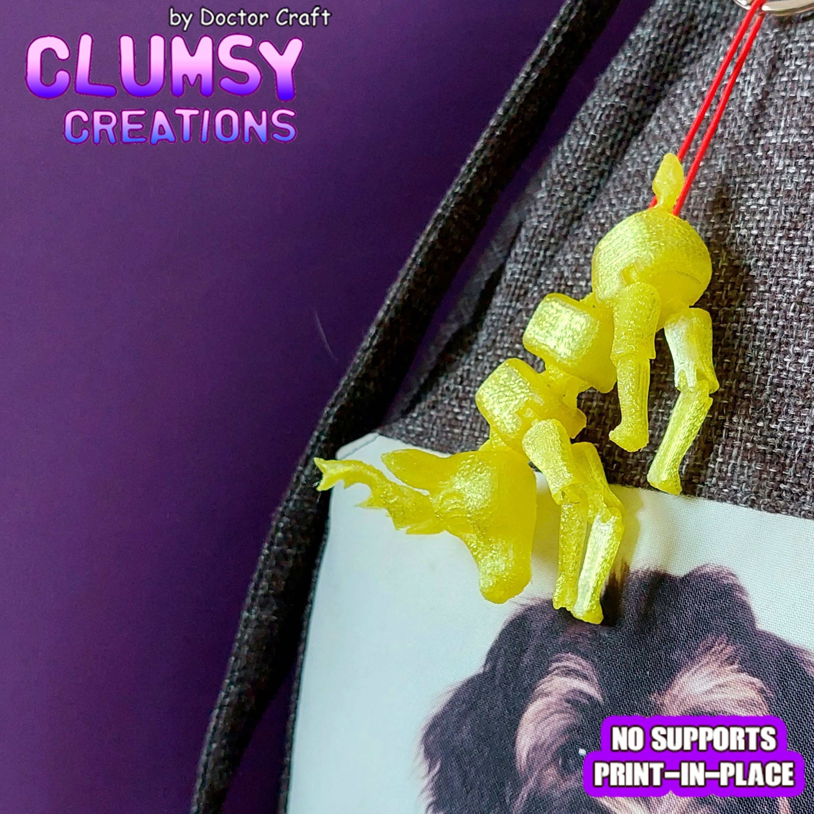 CLUMSY DEER TRINKET FLEXI 3D print model_3